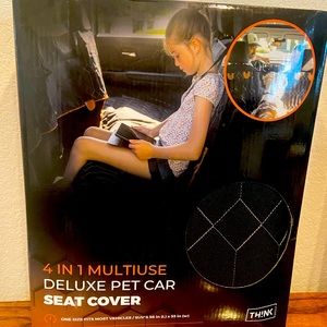 4 in 1 multiuse deluxe pet car seat cover fits most vehicles/suv’s